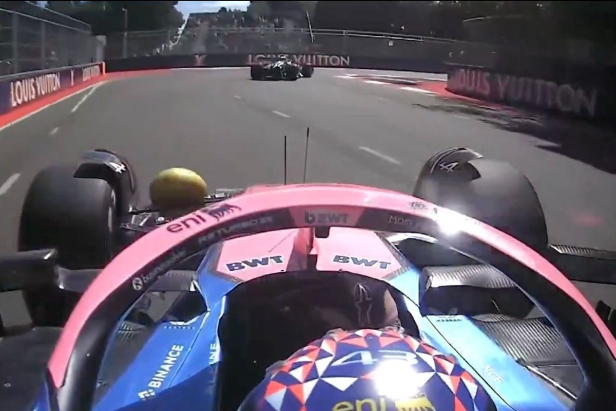 VÍDEO: 'Maçãs voadoras' acertam carros de Alonso e Colapinto durante treinos da F1 em Baku