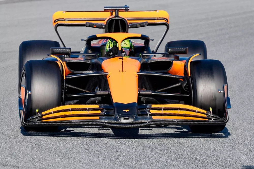 Lando Norris, McLaren during Pirelli test