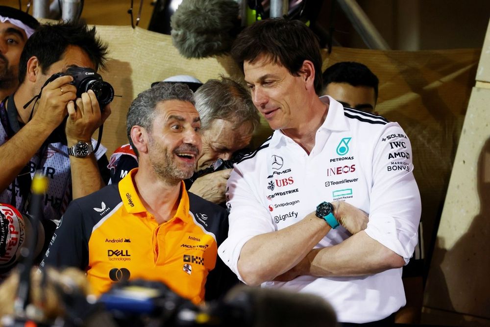 Toto Wolff, Mercedes, Andrea Stella, McLaren