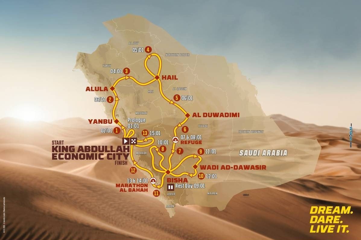 Voici le parcours du Dakar 2027, le plus long depuis l'arrivée en Arabie saoudite !