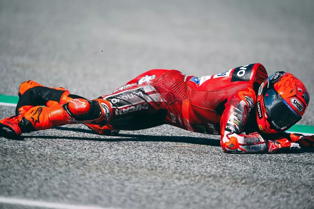 Chute de Marc Marquez, Ducati Team