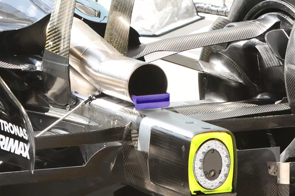 Detalle del Mercedes W17