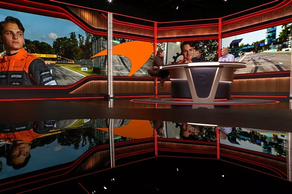 De Formule 1-studio van Viaplay in Hilversum