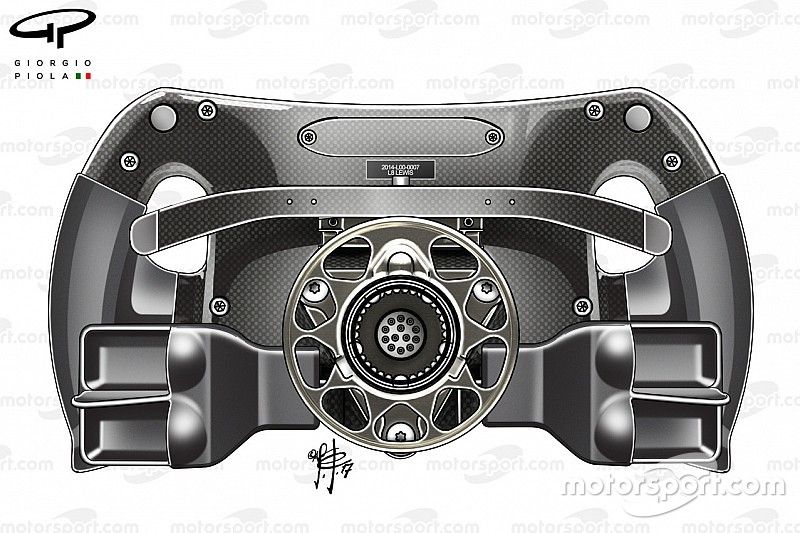 Mercedes F1 W08 steering wheel back Lewis Hamilton