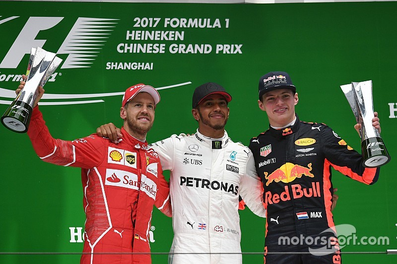 Chinese GP: Hamilton wins as wet start causes fireworks