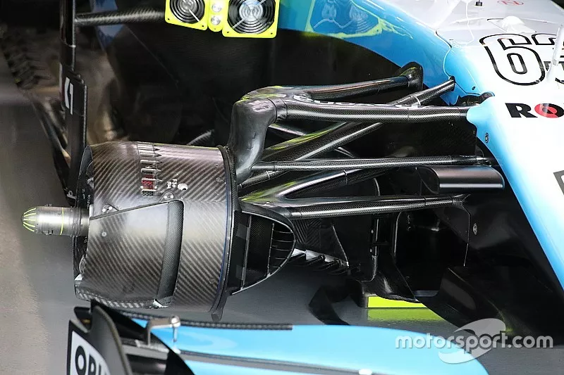 Williams Racing FW42 detalle de la suspensi&oacute;n delantera