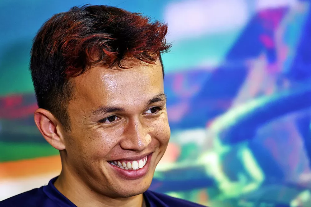 Alex Albon, Williams Racing en conf&eacute;rence de presse