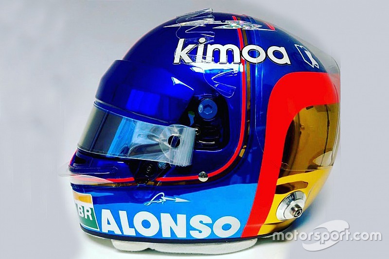Alonso dévoile un casque spécial pour son dernier GP