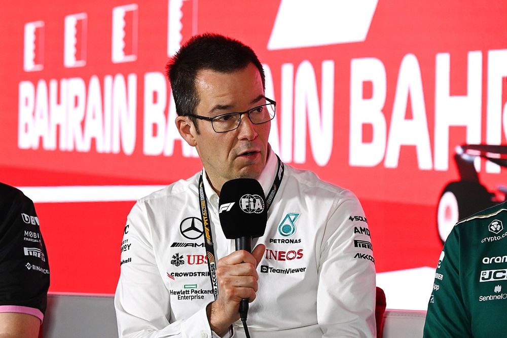 Mike Elliott, Technology Director, Mercedes-AMG, in a Press Conference