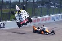 Robb fue trasladado en helicóptero al hospital tras volcar en Iowa