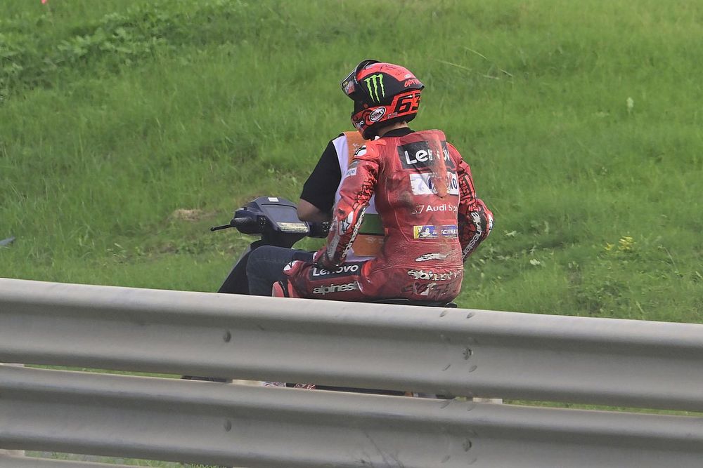 Francesco Bagnaia, Ducati Team, after crash