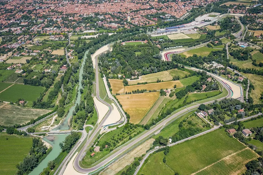 Imola circuit aerial view
