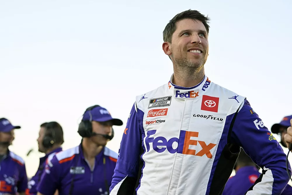 Denny Hamlin, Joe Gibbs Racing, FedEx Ground Toyota Camry