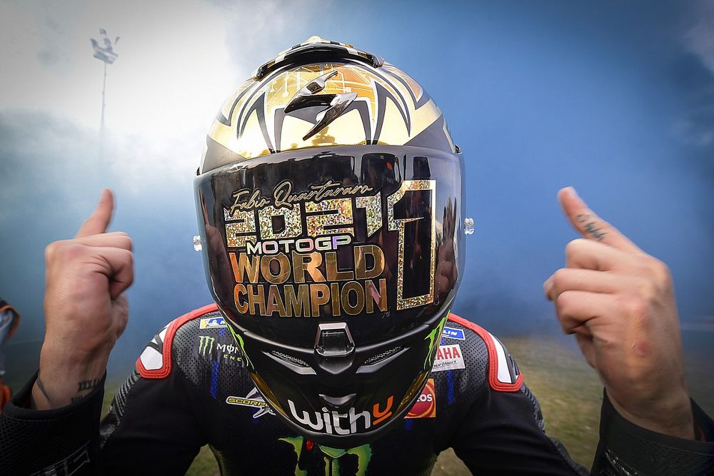 World Champion Fabio Quartararo, Yamaha Factory Racing celebrates