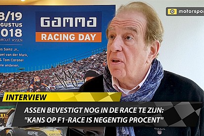 Assen bevestigt nog in de race te zijn: “Kans op Formule 1 is negentig procent”