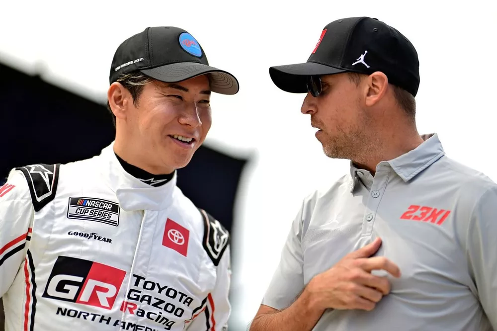 Kamui Kobayashi, 23XI Racing, Toyota Genuine Parts Toyota Camry and Denny Hamlin