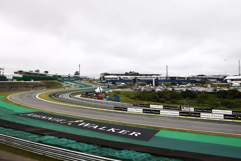A scenic view of the first sequence of corners at Interlagos