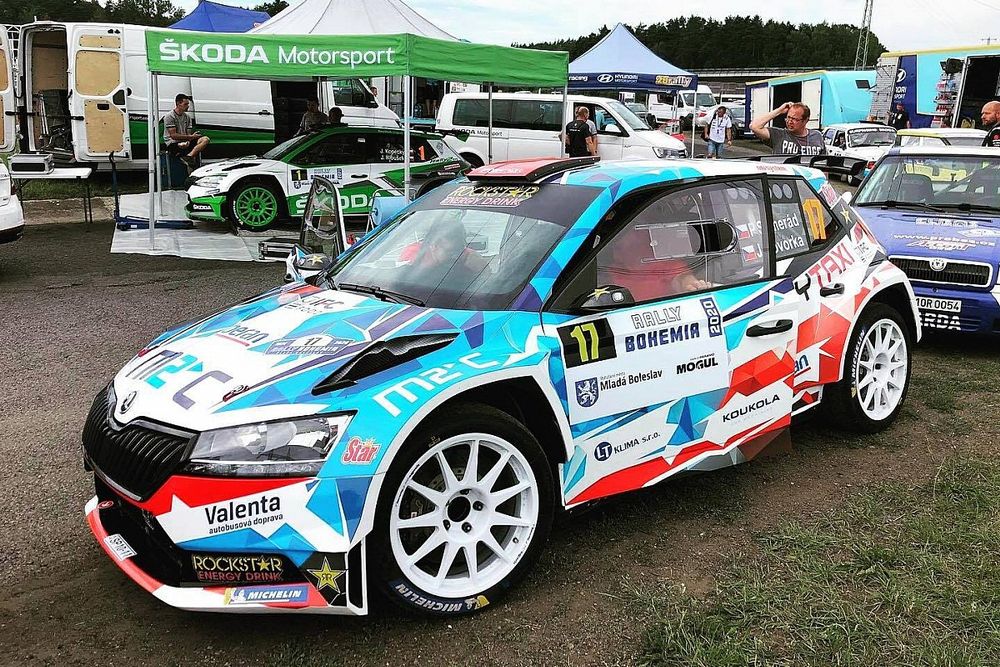 Petr Semer&aacute;d, Jiř&iacute; Hovorka, SkodaFabia  Rally2 evo