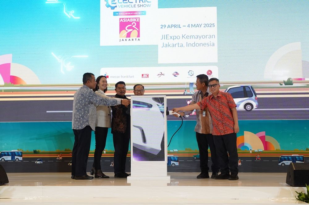 Ketua Umum Periklindo Moeldoko, PEVS 2025 in Jiexpo, Kemayoran, Selasa, 29 April 2025.