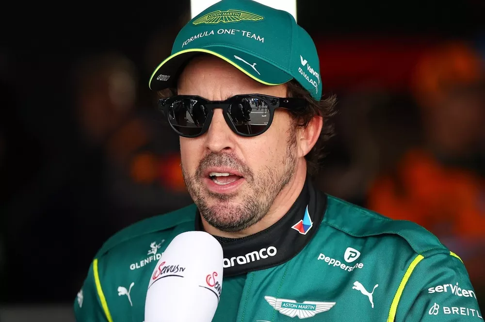 Fernando Alonso, ante los medios en Miami 2026