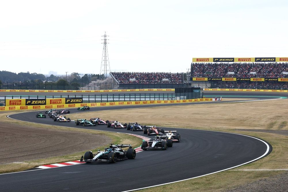 George Russell, Mercedes, Isack Hadjar, Racing bulls Team, Andrea Kimi Antonelli, Mercedes