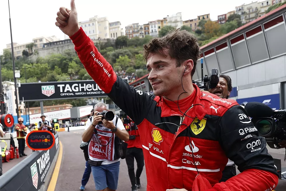Polesitter Charles Leclerc, Ferrari