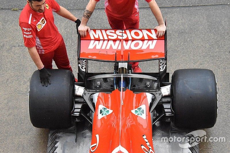 Ferrari SF71H rear wing detail