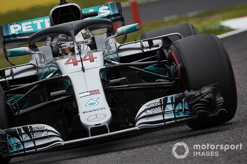 GP Jepang: Hamilton pole ke-80, Ferrari blunder di kondisi menantang