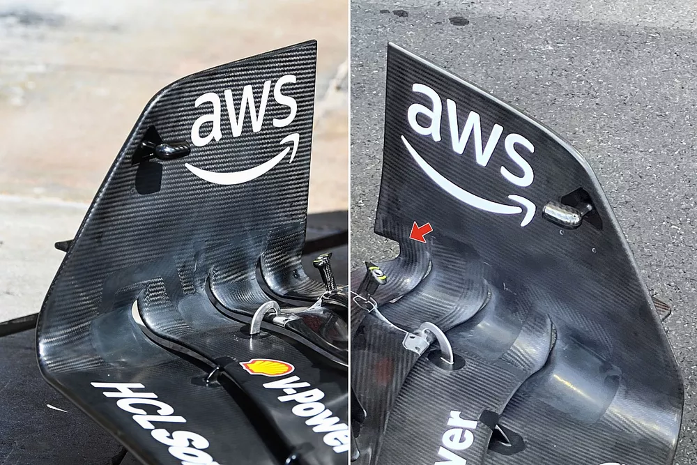 L'aileron avant de la Ferrari SF-23