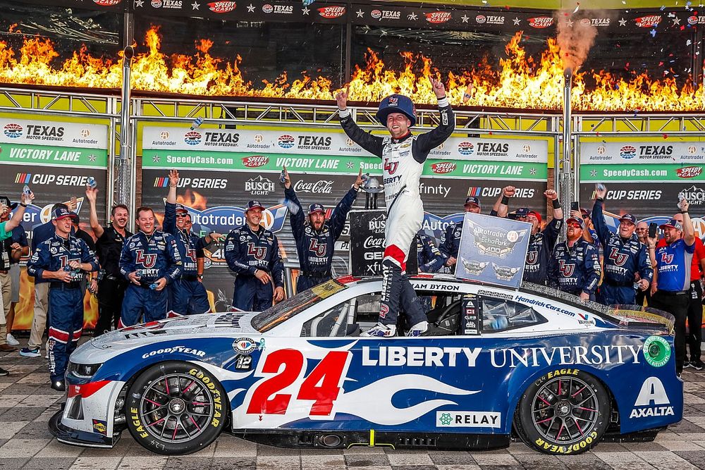 Ganador de la carrera, William Byron, Hendrick Motorsports, Chevrolet Camaro