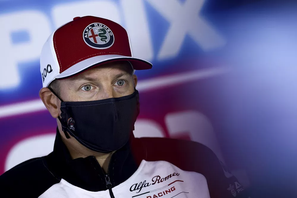 Kimi Raikkonen, Alfa Romeo Racing in the press conference