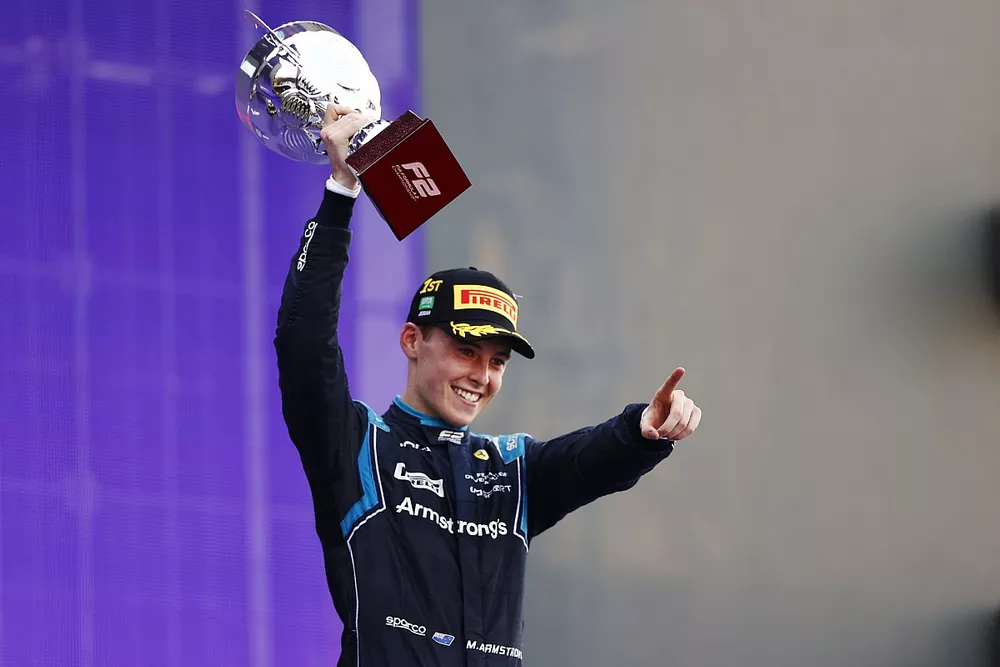 Podio: Marcus Armstrong, Dams, 1&ordf; posici&oacute;n