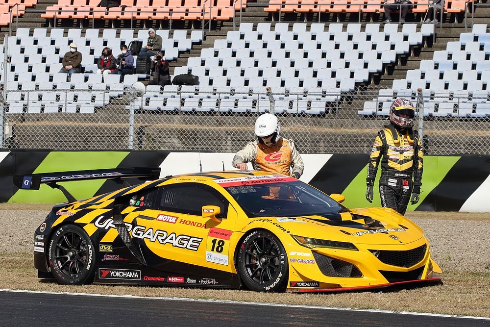 スーパーGT】18号車UPGARAGE、公式練習は電気系統トラブルにより