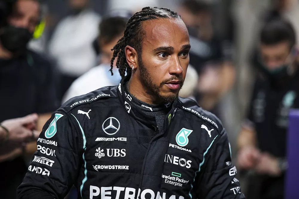 Ganador de la pole Lewis Hamilton, Mercedes