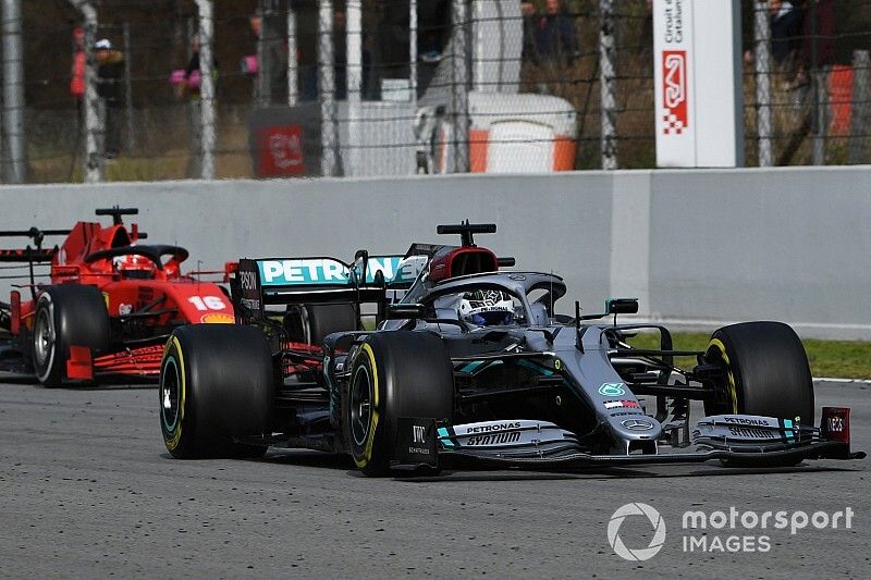 Valtteri Bottas, Mercedes F1 W11 EQ Performance, Charles Leclerc, Ferrari SF1000 