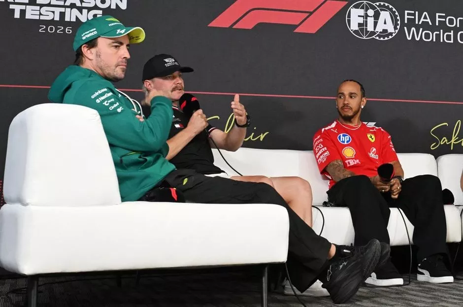 Lewis Hamilton, Ferrari, Max Verstappen, Red Bull Racing, Fernando Alonso, Aston Martin Racing, Gabriel Bortoleto, Audi F1 Team, Valtteri Bottas, Cadillac Racing