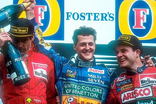 25 anos: Barrichello conquistava 1º pódio em último GP antes de morte de Senna
