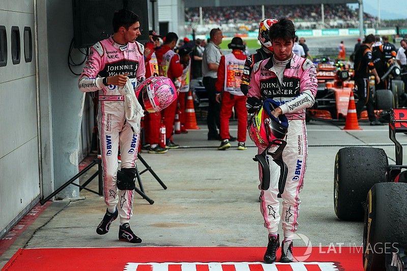 Esteban Ocon, Sahara Force India y Sergio Pérez, Sahara Force India