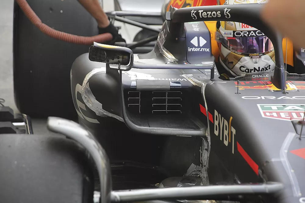 Red Bull Racing RB18, dettaglio del sistema di raffreddamento