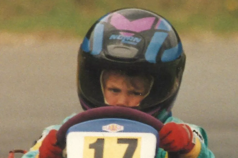 Sebastian Vettel en kart