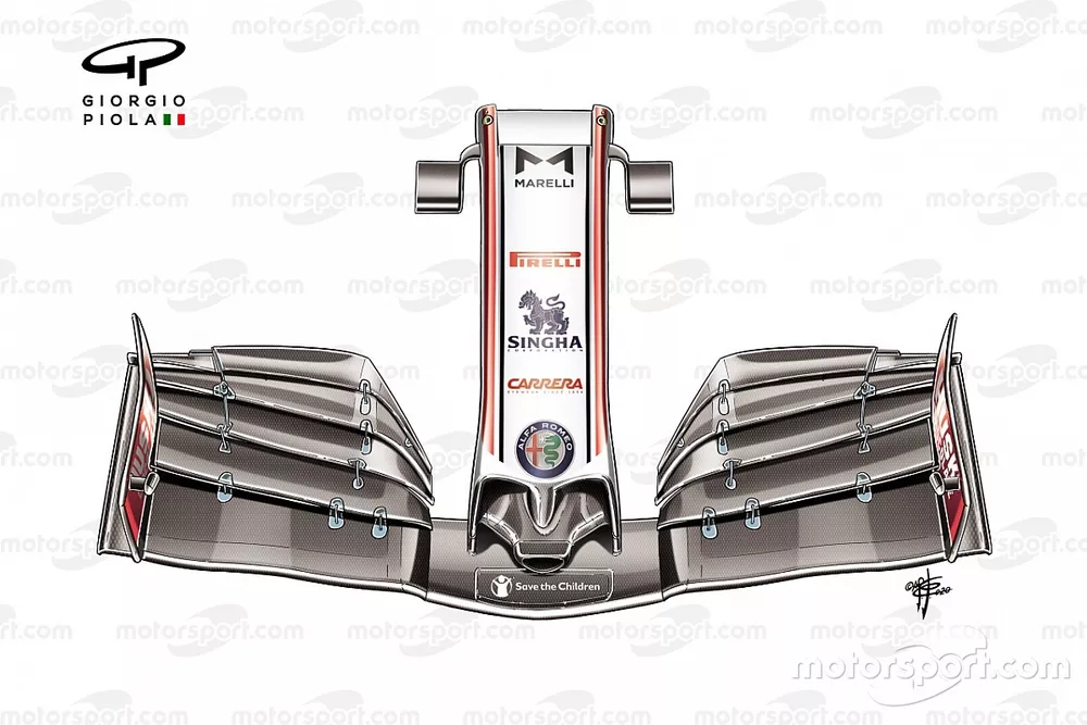 Alfa Romeo Racing C39 front wing nose
