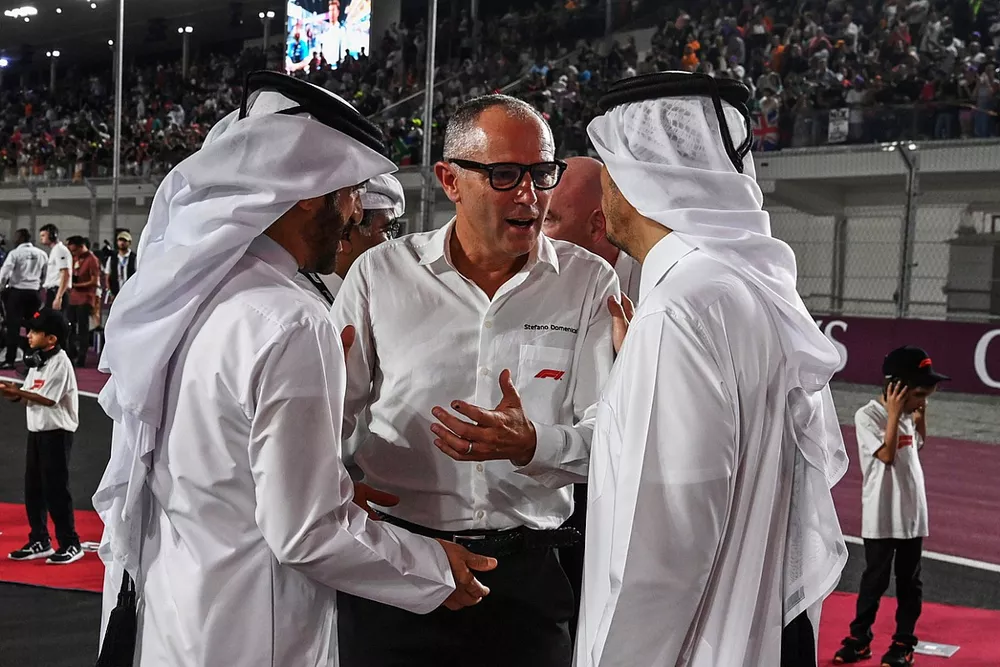 Mohammed bin Sulayem, Presidente de la FIA, Stefano Domenicali, Director General de la F&oacute;rmula 1