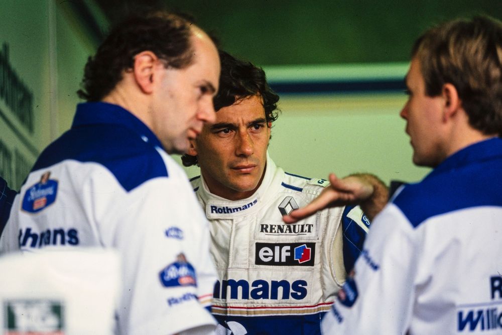 Ayrton Senna, Adrian Newey and David Brown