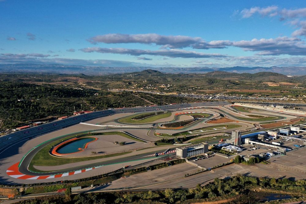 drone images of Circuit Ricardo Tormo Valencia