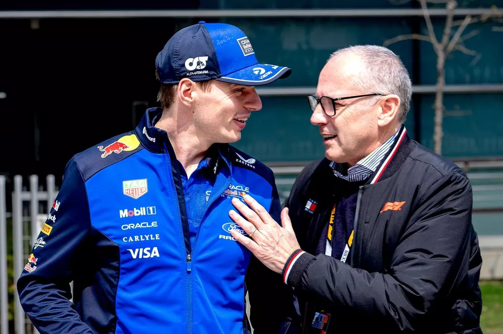 Max Verstappen, Red Bull Racing, Stefano Domenicali, CEO of the Formula One Group