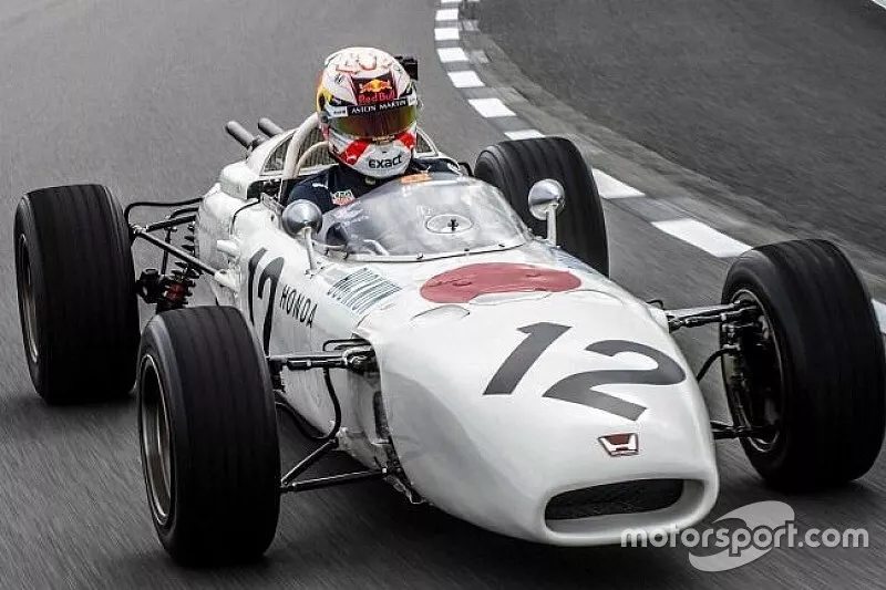 Max Verstappen driving the Honda RA272