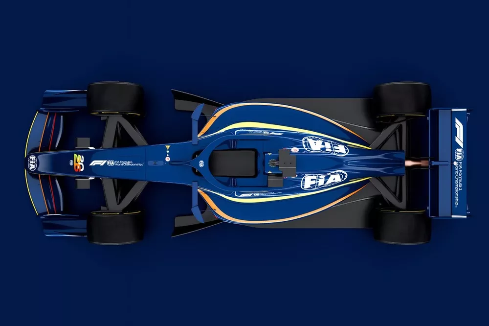Rendering dell'auto F1 2026 FIA