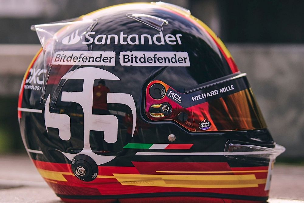 Sainz Monza special helmet 2