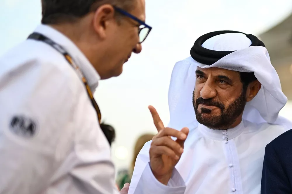 Mohammed ben Sulayem, pr&eacute;sident FIA, Nikolas Tombazis, directeur monoplace FIA