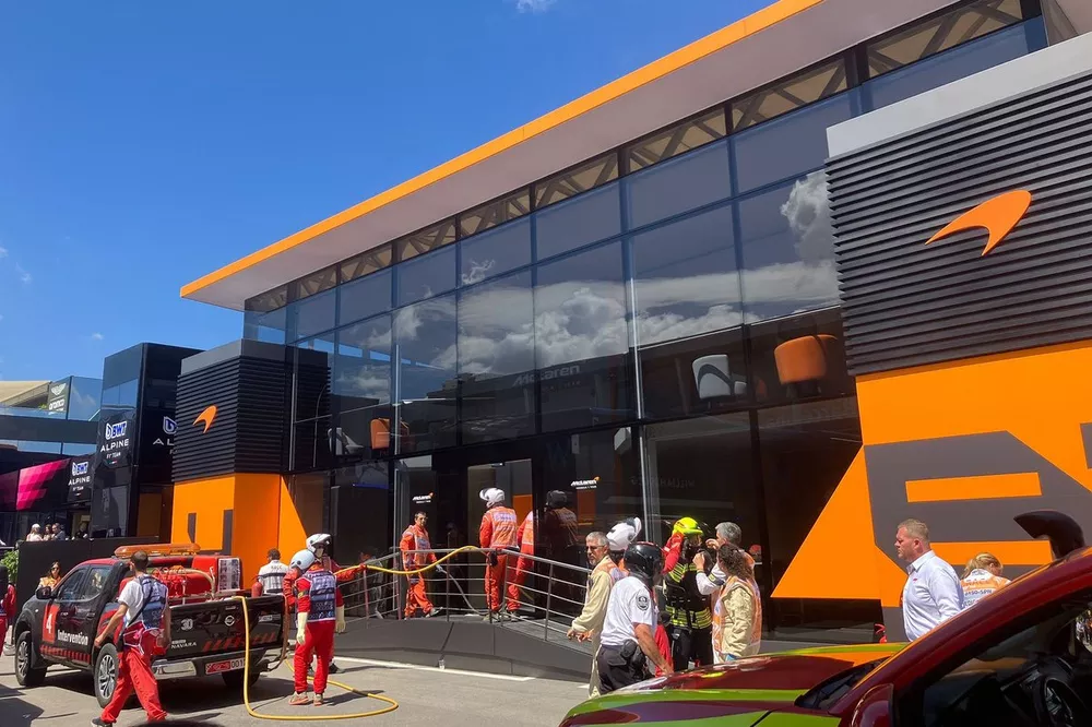 Allarme incendio nel Hospitality della McLaren 